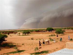 Saheli dust storms (copyright Françoise GUICHARD / Laurent KERGOAT / CNRS Photo Library)